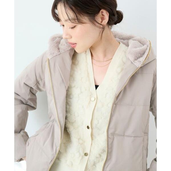 le.coeur blanc（ルクールブラン） ファーフードショートダウン