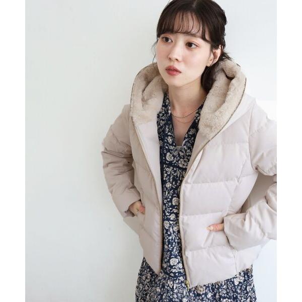 le.coeur blanc（ルクールブラン） ファーフードショートダウン