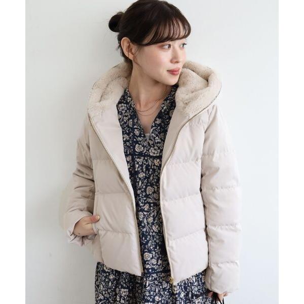 le.coeur blanc（ルクールブラン） ファーフードショートダウン