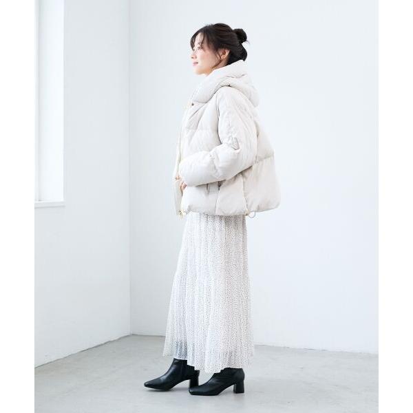 le.coeur blanc（ルクールブラン） プリーツレイヤードフードショート