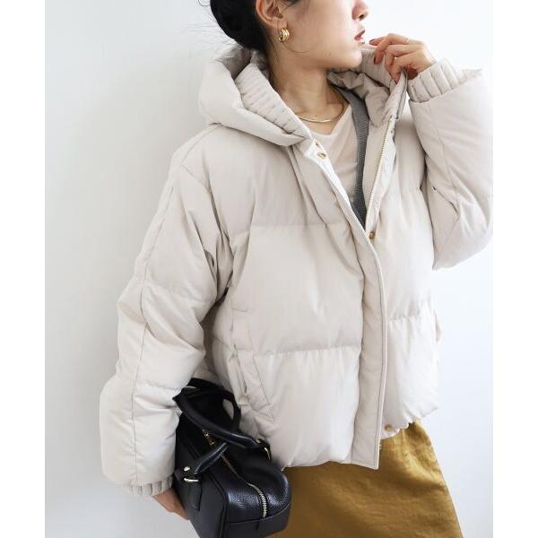 le.coeur blanc（ルクールブラン） プリーツレイヤードフードショート