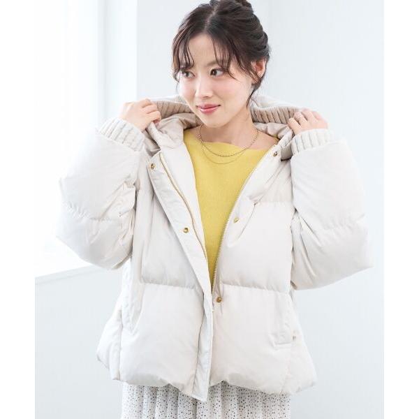 le.coeur blanc（ルクールブラン） プリーツレイヤードフードショート