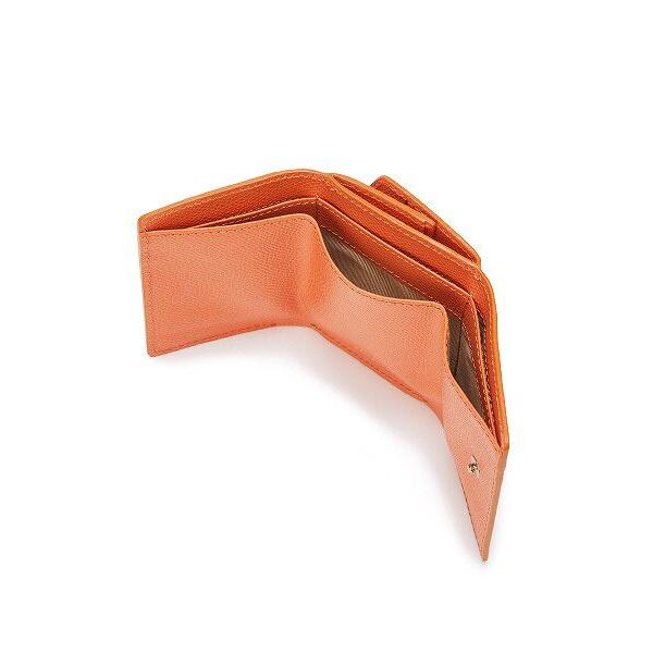 TOPKAPI（トプカピ） 角シボ型押し・ラウンドフラップ 三つ折り 財布