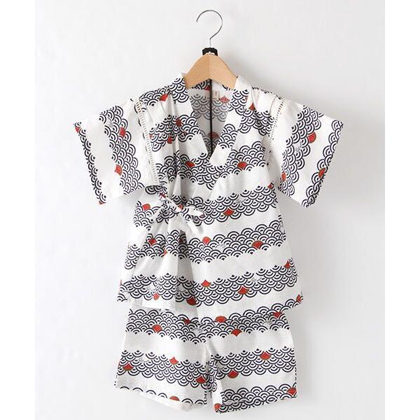 Petit Main プティマイン スイカ波柄甚平 タカシマヤファッション