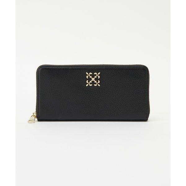 russet（ラシット） モノグラムプレートラウンドジップウォレット