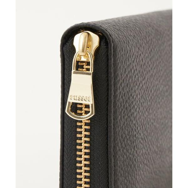 russet（ラシット） モノグラムプレートラウンドジップウォレット