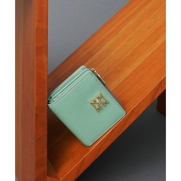 russet / ラシット モノグラムプレートハーフウォレット