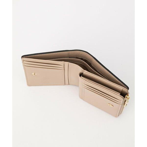 russet / ラシット モノグラムプレートハーフウォレット