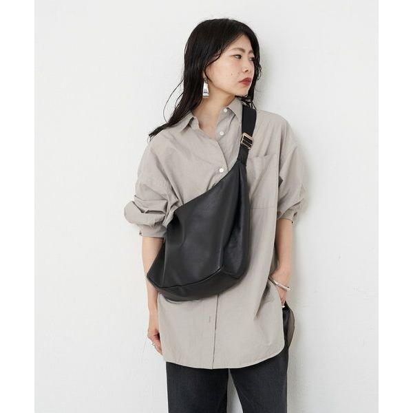 russet / ラシット ソフトレザーラウンドビッグショルダーバッグの画像