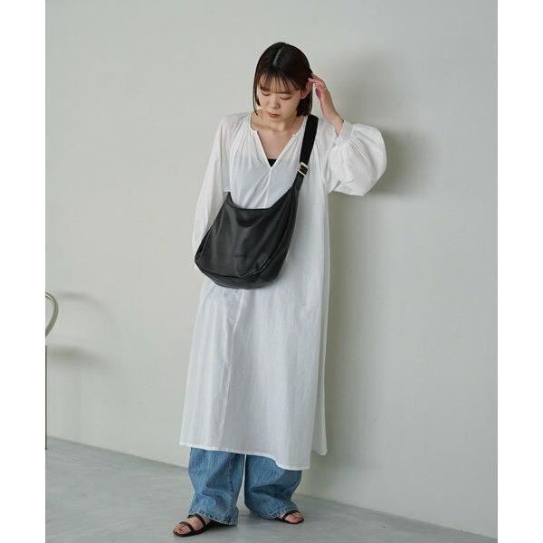 russet / ラシット ソフトレザーラウンドビッグショルダーバッグの画像