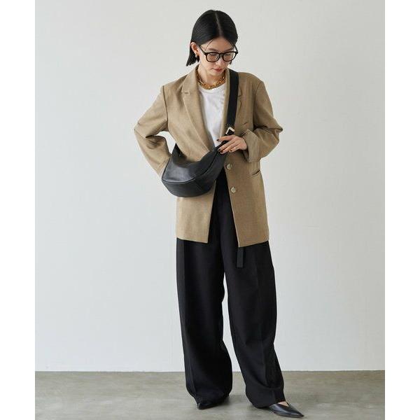 russet / ラシット ソフトレザーラウンドショルダーバッグの画像