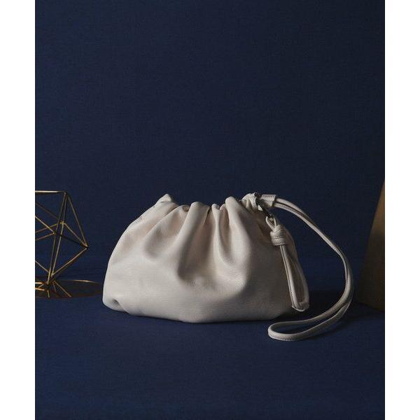 russet / ラシット レザー巾着4WAYショルダーバッグの画像