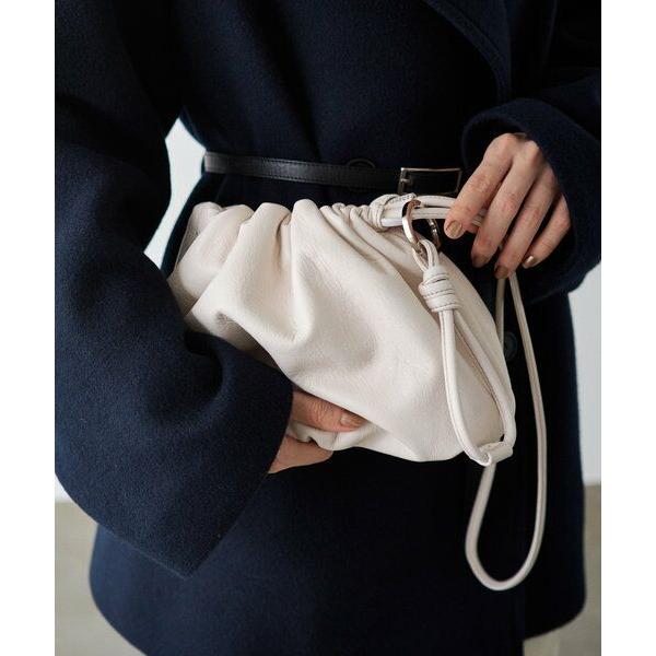 russet / ラシット 【名品】4wayレザー巾着ショルダーバッグ