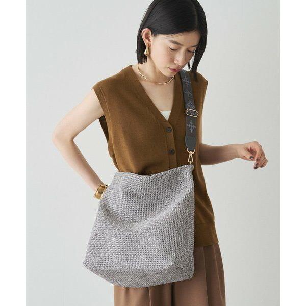 新品　russet ラシット 2wayバッグ russet / ラシット モノグラムテープ カゴ2wayバッグ