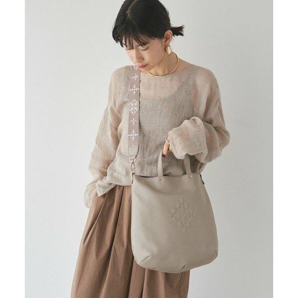 russet（ラシット） スリム2WAYトートバッグ <エンボスモノグラム