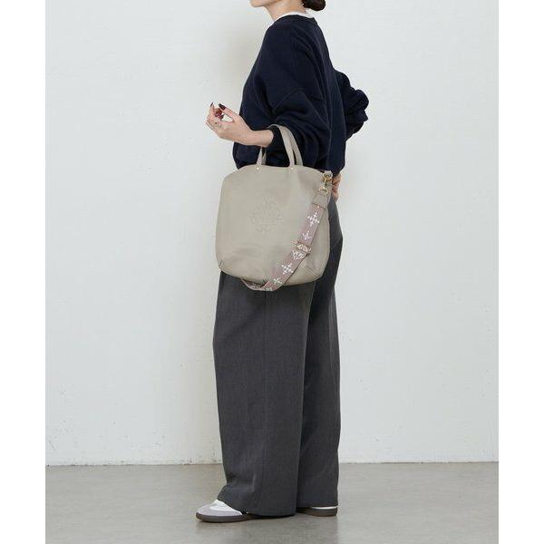 russet（ラシット） 《本革/510g》スリム2WAYトートバッグ <エンボス