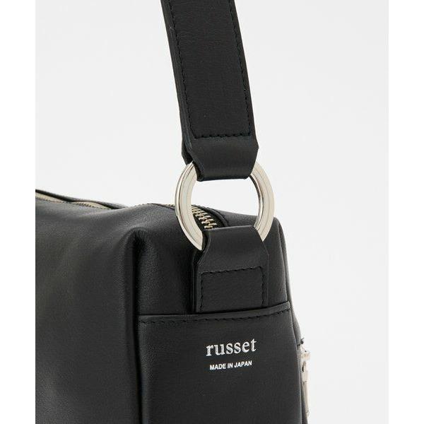 新品　russet 黒 レザー ショルダーバッグ russet（ラシット） ショルダーバッグ バッグ 「軽量310g/旅行」レザー
