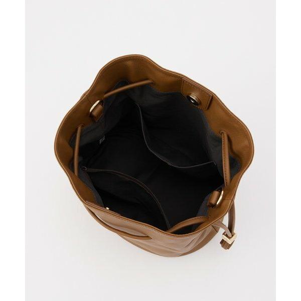 russet（ラシット） 【再値下げ】レザー巾着バケットバッグ