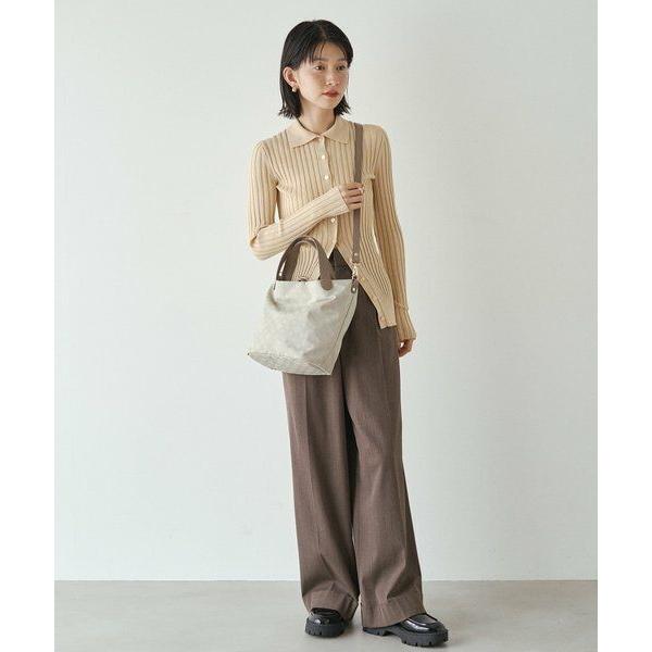 russet / ラシット ナイロンジャガード2WAYタウントートバッグの画像