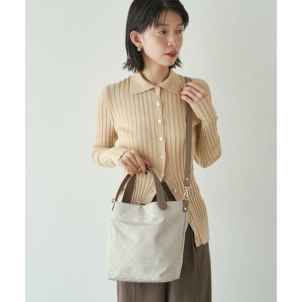 russet / ラシット ナイロンジャガード2WAYタウントートバッグの画像