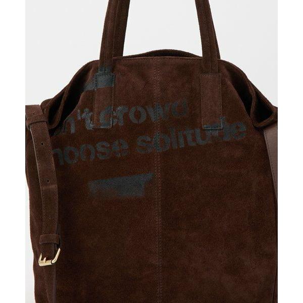 russet（ラシット） ステンシルデザインスエード2WAYトートバッグ 