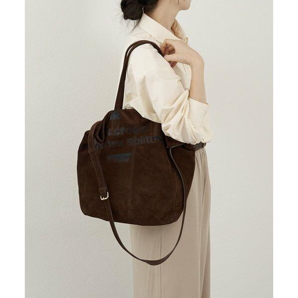 russet（ラシット） ステンシルデザインスエード2WAYトートバッグ 