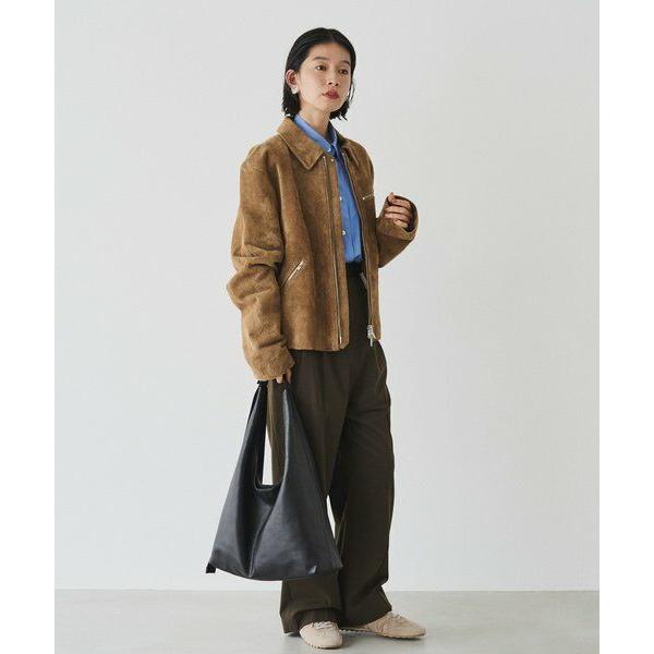 russet / ラシット レザーホーボーバッグ Lの画像