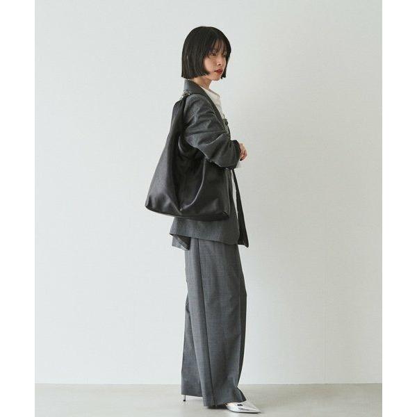 russet / ラシット レザーホーボーバッグ Lの画像