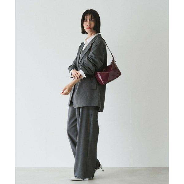 russet　ラシット　ショルダーバッグ　エナメル　ブラック russet（ラシット） 【再値下げ】エナメルワンショルダーバッグ