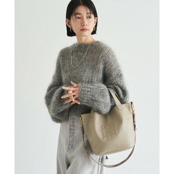 russet / ラシット エンボスモノグラム2WAYタウントートバッグの画像
