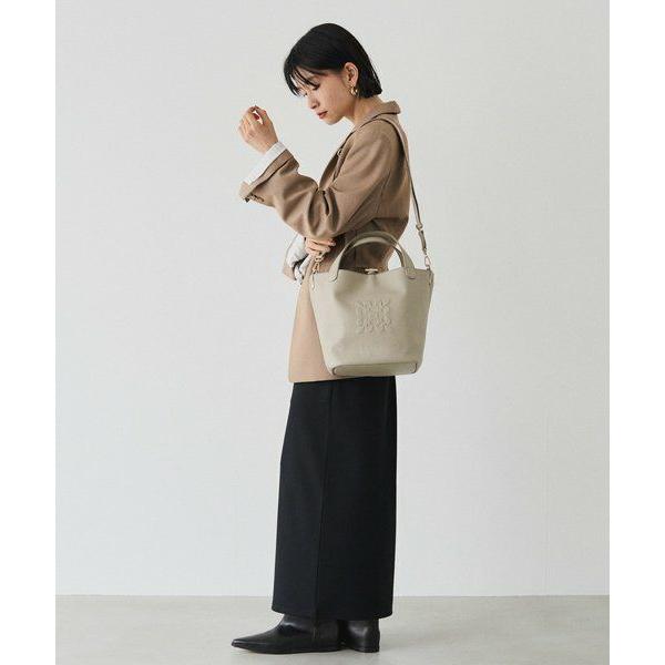 russet / ラシット エンボスモノグラム2WAYタウントートバッグの画像
