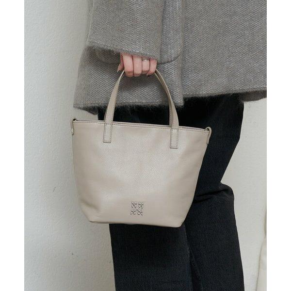 russet / ラシット レザー2WAYミニトートバッグの画像