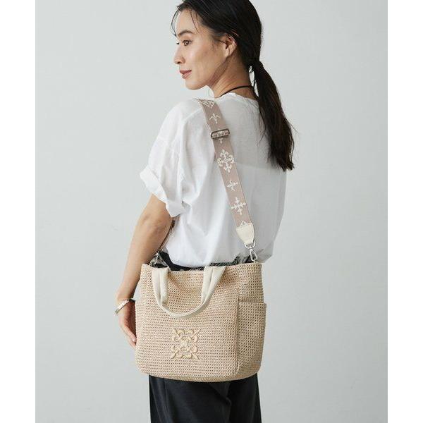 russet（ラシット） 【Souffle TOTE】ナイロンラフィア2WAYトート