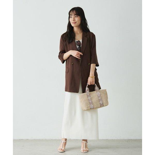 russet / ラシット ナイロンラフィアデイリーミニトートバッグの画像