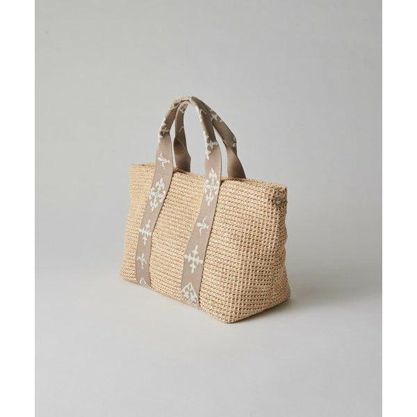 russet / ラシット ナイロンラフィアデイリーミニトートバッグの画像