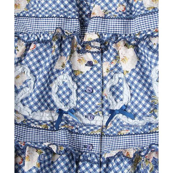 公式】【公式】PINK HOUSE ピンクハウス 野ばらギンガムパッチワーク