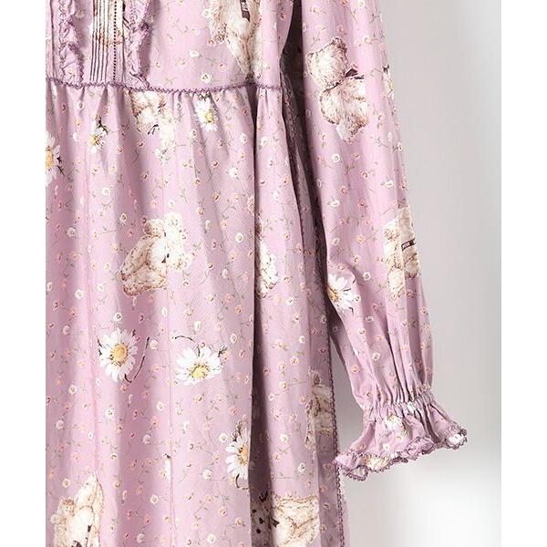 ピンクハウスヒナギクのミディ丈ワンピース PINK HOUSE（ピンクハウス）の「ひなぎくテディプリントミディ