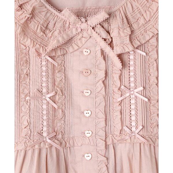 PINK HOUSE / ピンクハウス 襟付きローンブラウス