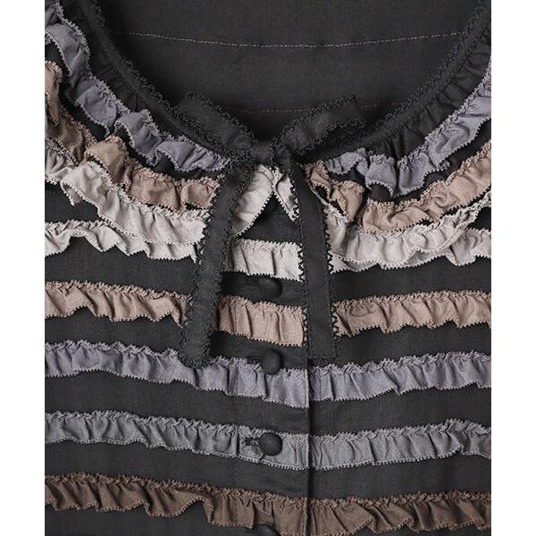 PINK HOUSE（ピンクハウス） ミックスフリル使いワンピース