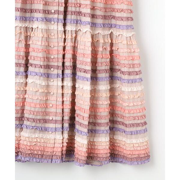 PINK HOUSE（ピンクハウス） ミックスフリル使いワンピース