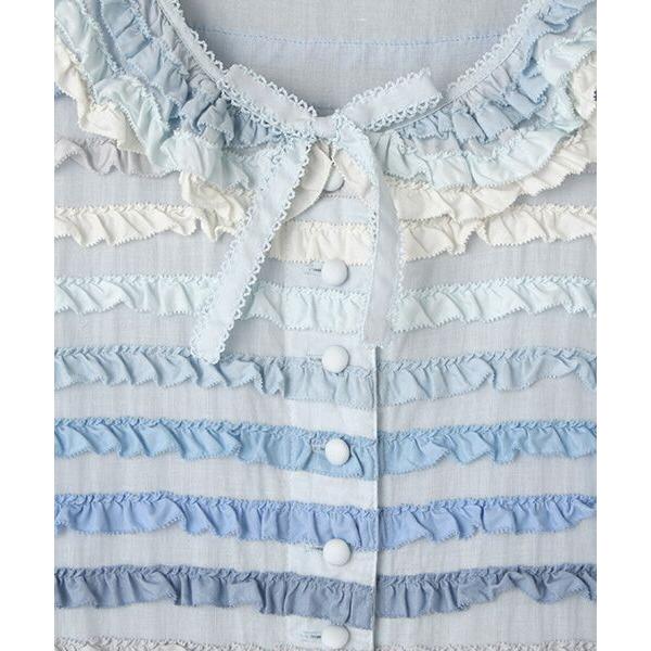 PINK HOUSE（ピンクハウス） ミックスフリル使いワンピース