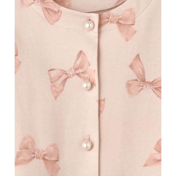 PINK HOUSE / ピンクハウス ベルベットリボンプリントスウェット