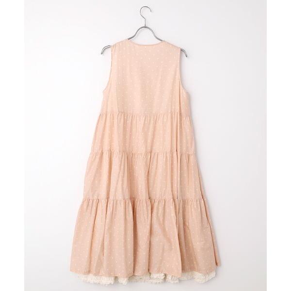 ピンクハウスフラワープリント ノースリーブワンピース PINK HOUSE（ピンクハウス） 水玉プリントノースリーブワンピース