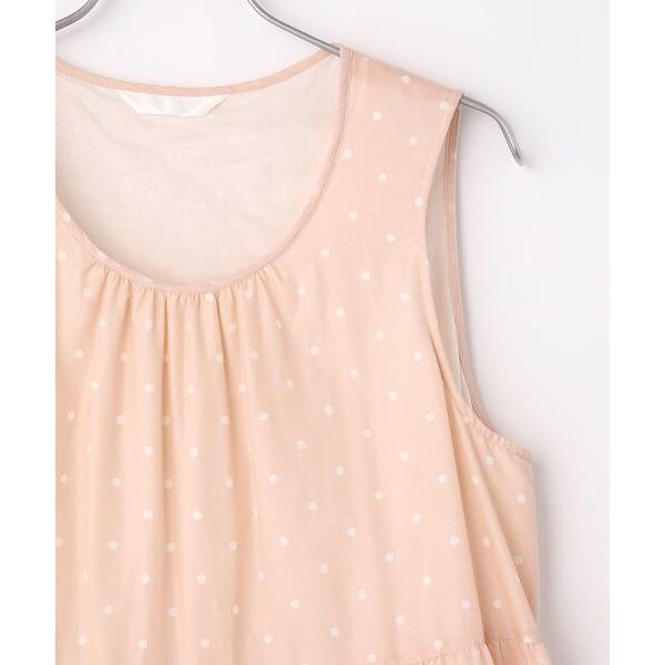 PINK HOUSE ピンクハウス 水玉 プリント ノースリーブ ワンピ ドット PINK HOUSE（ピンクハウス） 水玉プリントノースリーブワンピース