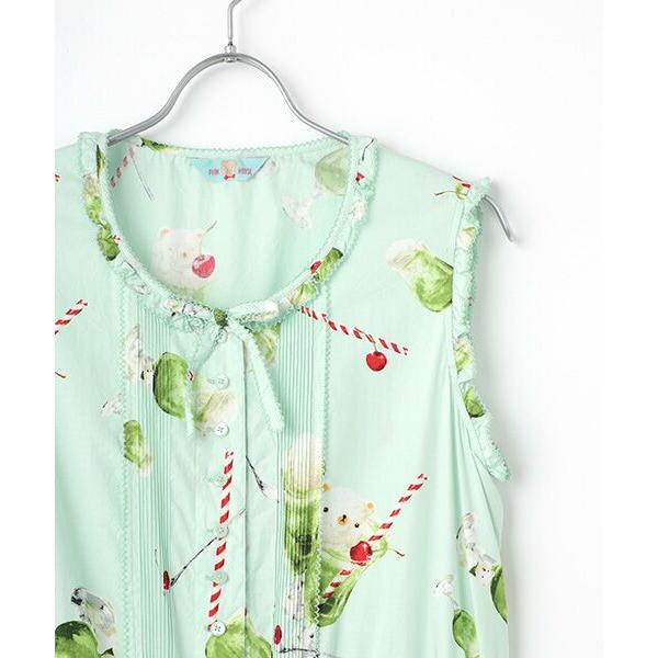 PINK HOUSE / ピンクハウス クリームソーダプリントノースリーブ