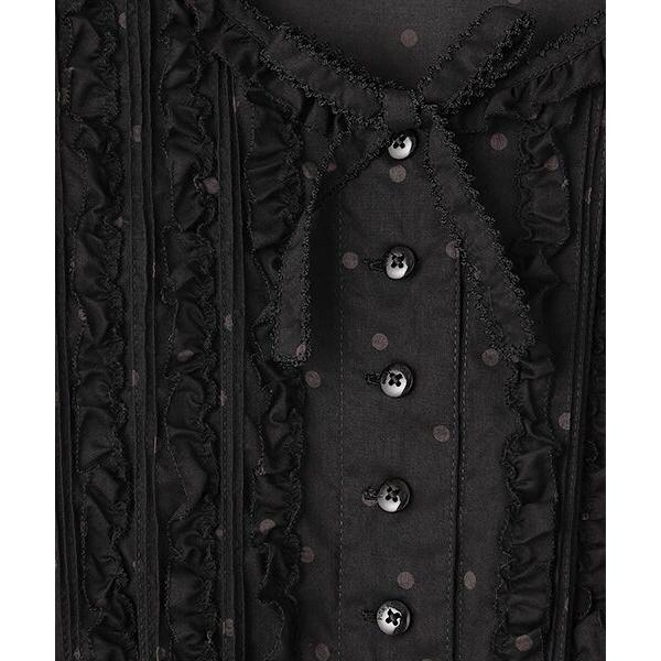 ※新品※　ローンタブリエ付き水玉プリントワンピース　ピンクハウス PINK HOUSE / ピンクハウス 水玉プリントワンピース