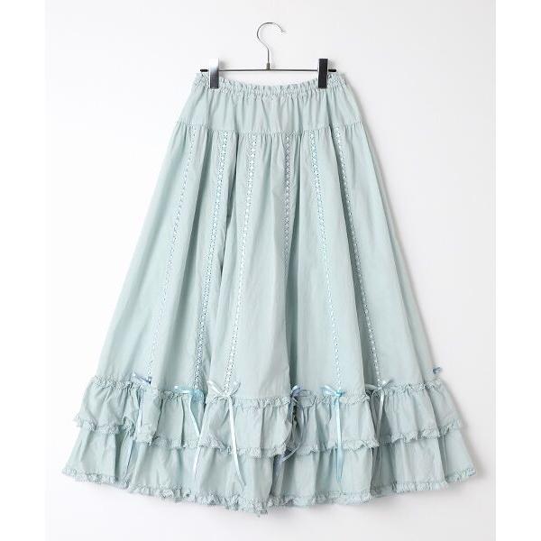 PINK HOUSE / ピンクハウス 配色リボンデコレーションティアード