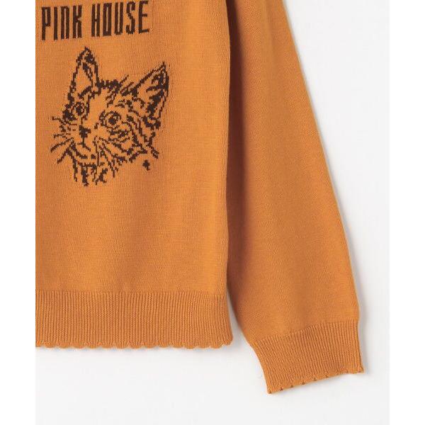 ピンクハウス2024 書斎の猫たちカーディガン PINK HOUSE（ピンクハウス