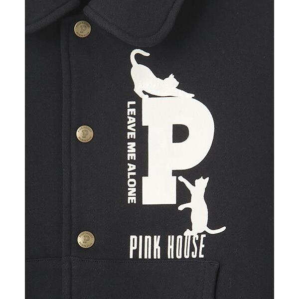 PINK HOUSE / ピンクハウス キャットシルエットロゴプリントスウェット  