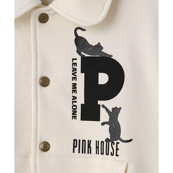PINK HOUSE / ピンクハウス キャットシルエットロゴプリントスウェット  